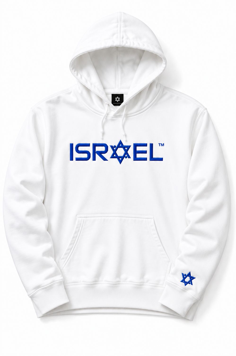Star Of Israel hoodie — white background