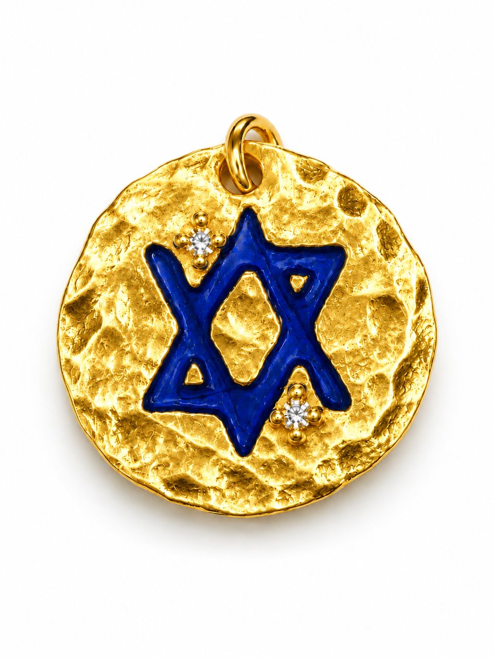 Round tag, 18K gold — close-up detail