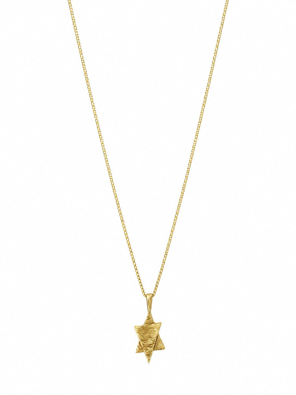 Up & Down pendant, 14K gold — white background