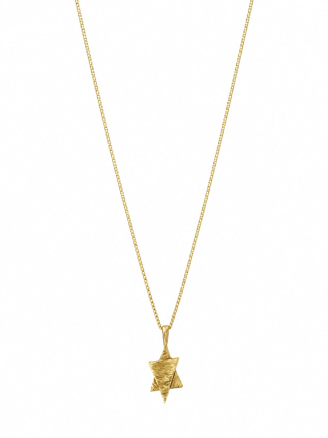 Up & Down pendant, 14K gold — white background