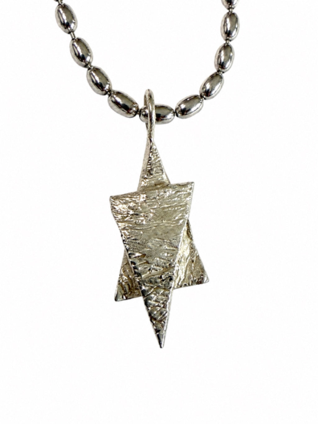 Up & Down Star of David pendant — sterling silver